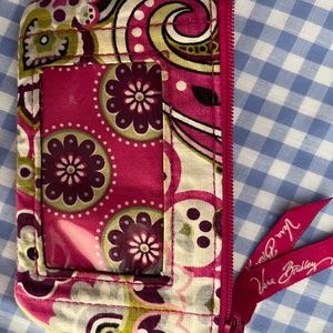 Vera Bradley zip id case in Very Berry
